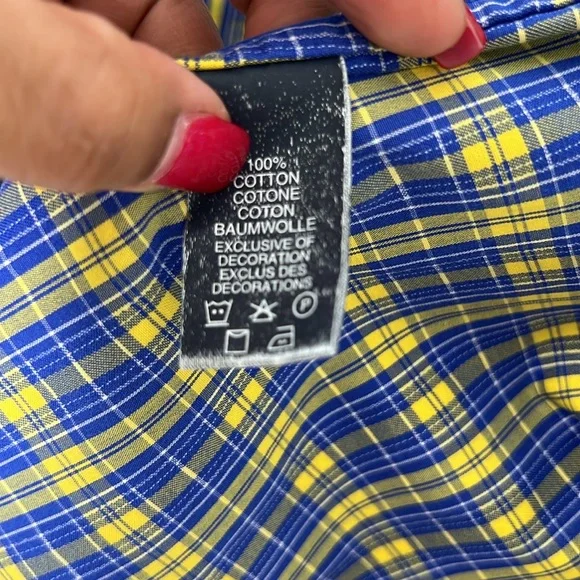 Robert Graham 100% Cotton Plaid Long Sleeve Button Down Shirt Size Extra Large - Picture 12 of 14